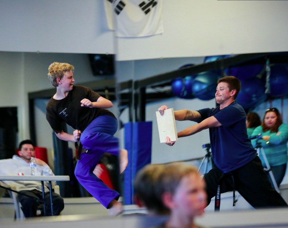 Karate board-breaking