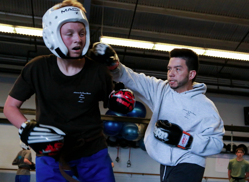 Karate sparring
